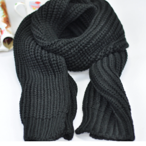 New scarf women winter INS small rice plain color shawls warm knitted wool acrylic scarves