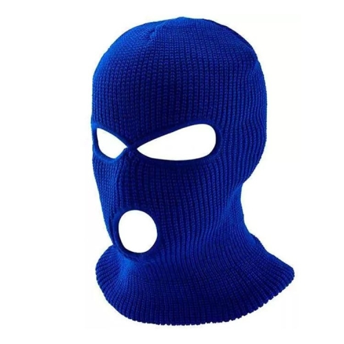 Customized Outdoor 3 hole Full Face Cover Ski Mask Embroidered Logo Designer Knit Hunting Viking Style Balaclava Hat