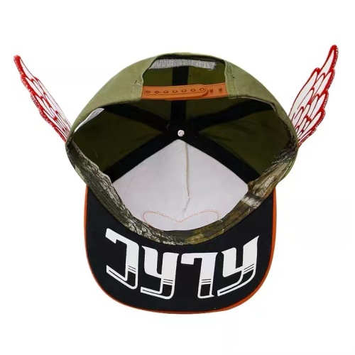 Custom men's and women's flat edge cute angel wings baseball cap baseball cap with wings