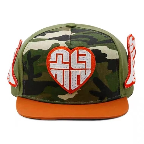 Custom men's and women's flat edge cute angel wings baseball cap baseball cap with wings