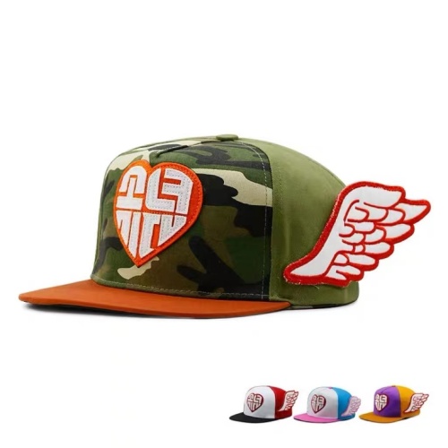 Custom men's and women's flat edge cute angel wings baseball cap baseball cap with wings