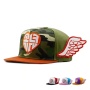 Custom men's and women's flat edge cute angel wings baseball cap baseball cap with wings