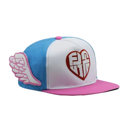 Custom men's and women's flat edge cute angel wings baseball cap baseball cap with wings