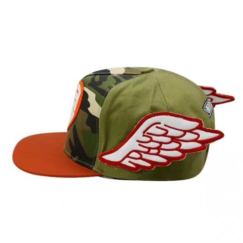 Custom men's and women's flat edge cute angel wings baseball cap baseball cap with wings