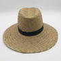 Hot selling solid ladies sun paper panama beach women summer wholesale straw hats