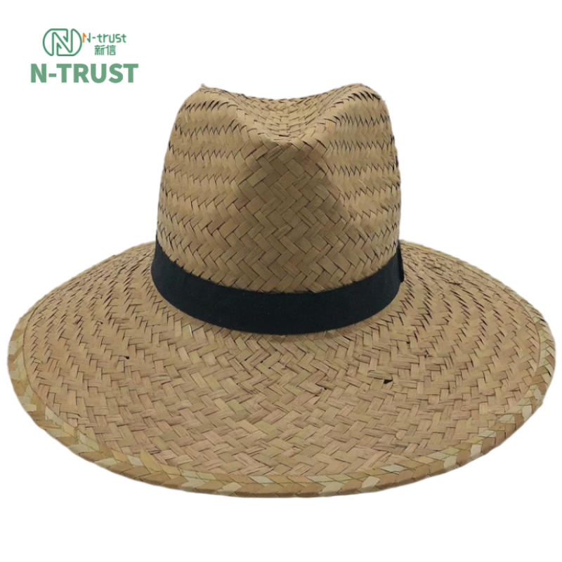 Hot selling solid ladies sun paper panama beach women summer wholesale straw hats
