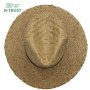 Hot selling solid ladies sun paper panama beach women summer wholesale straw hats
