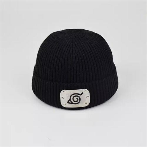 Custom animation casual Doudou men's and women's Knitted Winter Hat solid color hip hop Skull Hat for men and women