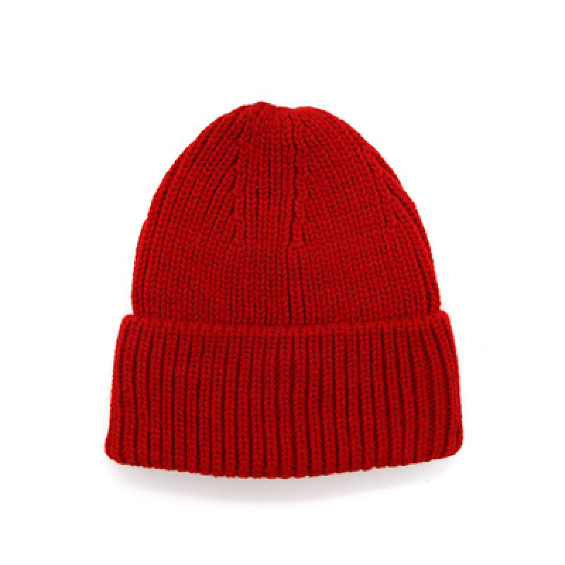 High Quality Winter 100% Acrylic Custom Logo Beanie Hat Knitted Beanie