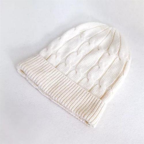 Custom 100% pure cashmere Beanie Hat Winter luxury knitting women's cashmere Beanie Hat