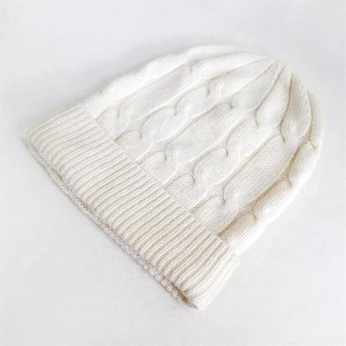 Custom 100% pure cashmere Beanie Hat Winter luxury knitting women's cashmere Beanie Hat