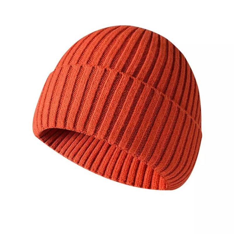 Chinese manufacturers wholesale custom hot selling neutral soft flanging Knitted Beanie Winter Hat truck cap
