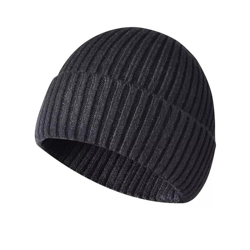 Chinese manufacturers wholesale custom hot selling neutral soft flanging Knitted Beanie Winter Hat truck cap