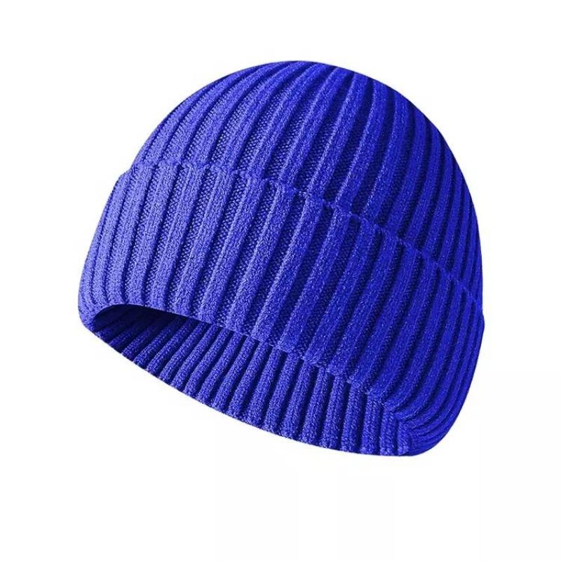 Chinese manufacturers wholesale custom hot selling neutral soft flanging Knitted Beanie Winter Hat truck cap