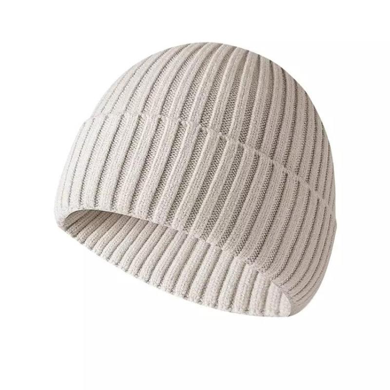 Chinese manufacturers wholesale custom hot selling neutral soft flanging Knitted Beanie Winter Hat truck cap