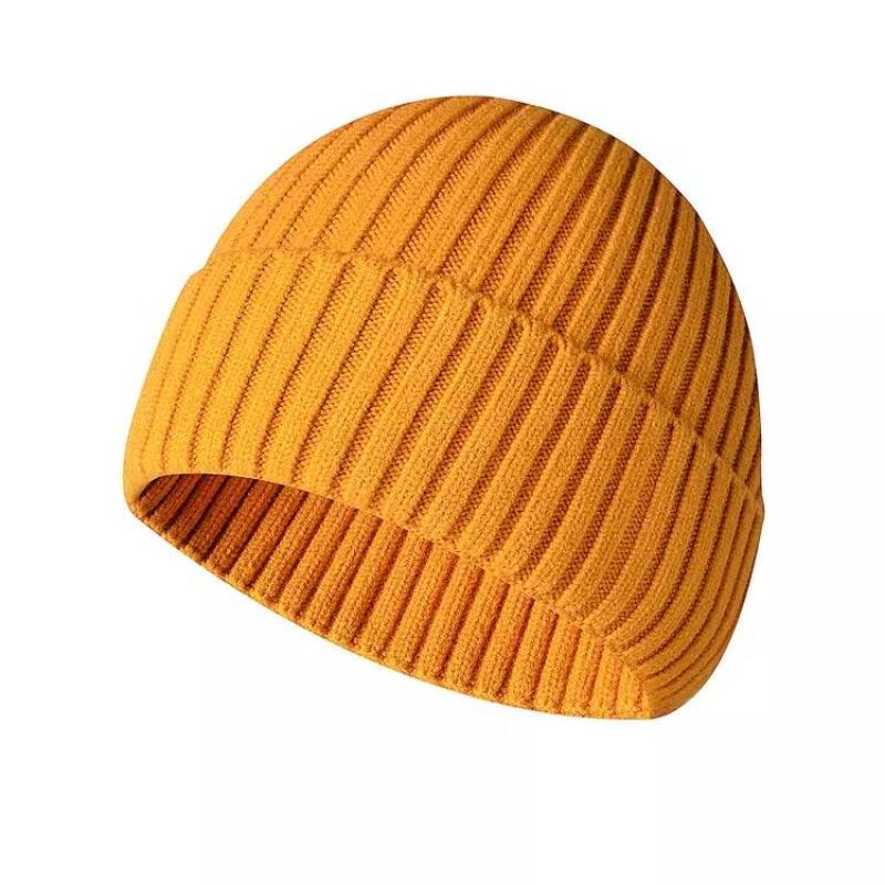 Chinese manufacturers wholesale custom hot selling neutral soft flanging Knitted Beanie Winter Hat truck cap