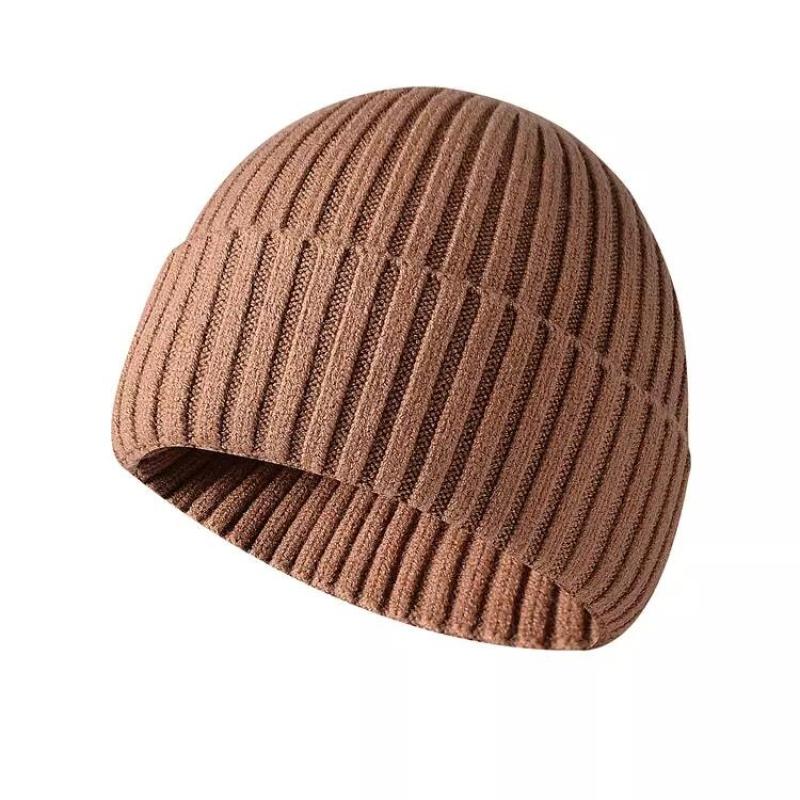 Chinese manufacturers wholesale custom hot selling neutral soft flanging Knitted Beanie Winter Hat truck cap
