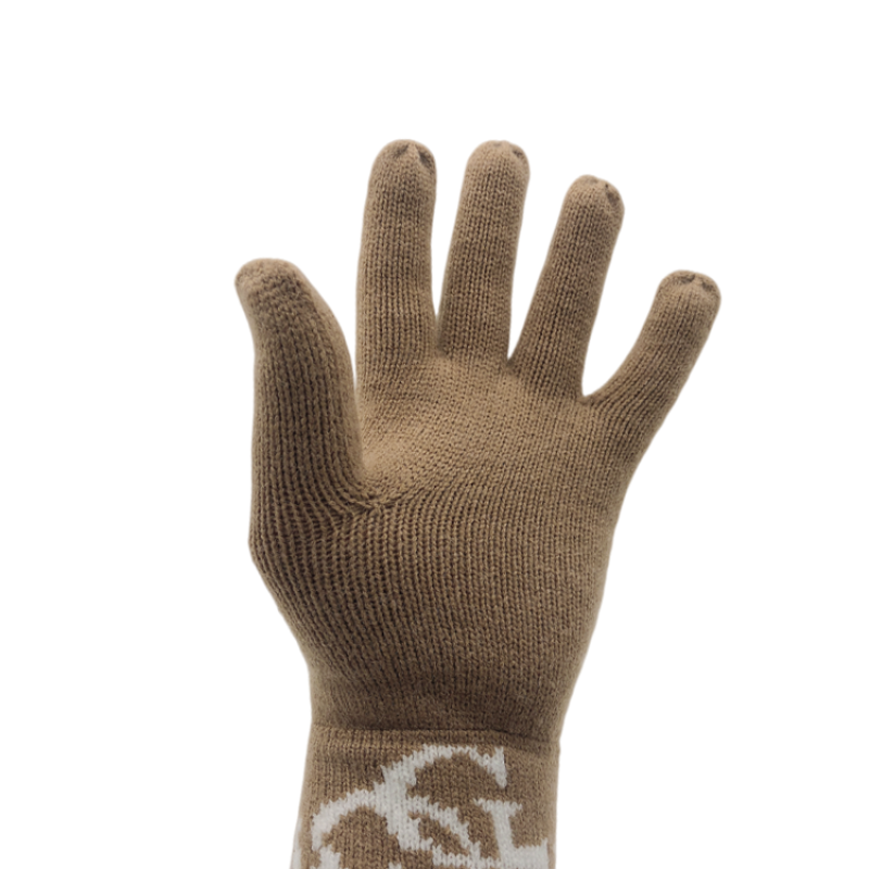 Professional manufacture cheap wool custom winter string knit gloves