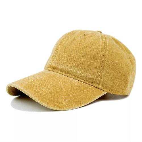 Wholesale Unisex Retro Pure Cotton Adjustable Dad Hat Blank Baseball Hat Dyed Antique Sports Hat truck cap