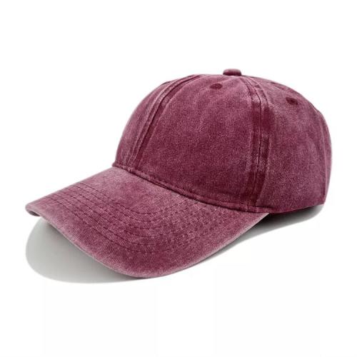 Wholesale Unisex Retro Pure Cotton Adjustable Dad Hat Blank Baseball Hat Dyed Antique Sports Hat truck cap