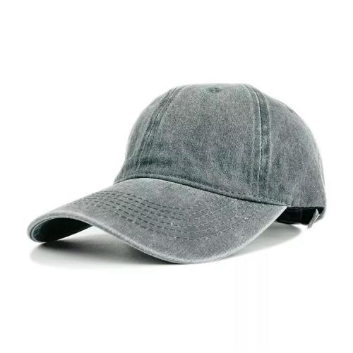 Wholesale Unisex Retro Pure Cotton Adjustable Dad Hat Blank Baseball Hat Dyed Antique Sports Hat truck cap