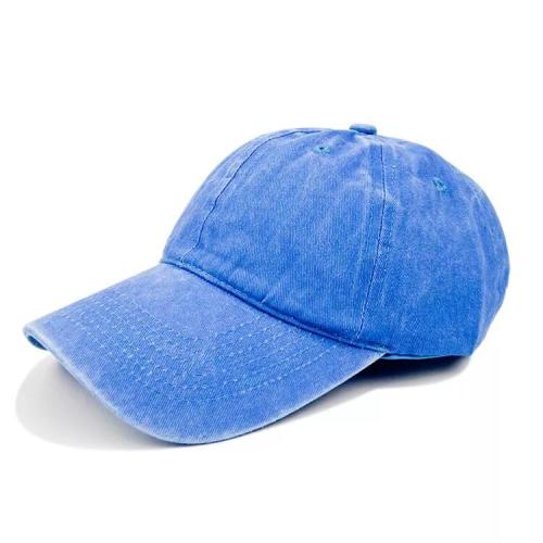 Wholesale Unisex Retro Pure Cotton Adjustable Dad Hat Blank Baseball Hat Dyed Antique Sports Hat truck cap