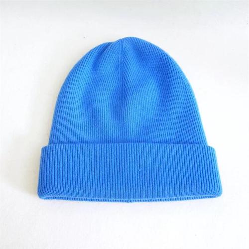 Winter thickened 100% Merino wool Beanie Hat custom OEM neutral Knitted Beanie Hat Women's warm wool cashmere