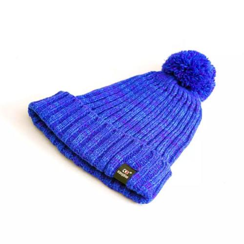 Winter thickened 100% Merino wool Beanie Hat custom OEM neutral Knitted Beanie Hat Women's warm wool cashmere