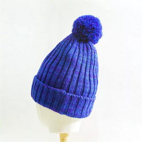 Winter thickened 100% Merino wool Beanie Hat custom OEM neutral Knitted Beanie Hat Women's warm wool cashmere