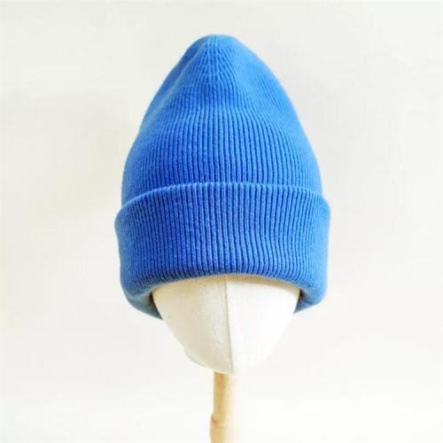 Winter thickened 100% Merino wool Beanie Hat custom OEM neutral Knitted Beanie Hat Women's warm wool cashmere