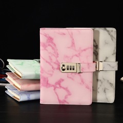 A5 PU Leather Softcover Business Notebook Planner Notepad Journal Diary Password Notebook Customizable Promotion 100 Sheets 1000