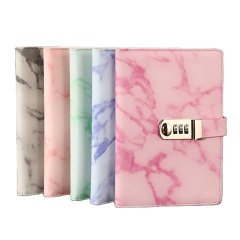 A5 PU Leather Softcover Business Notebook Planner Notepad Journal Diary Password Notebook Customizable Promotion 100 Sheets 1000