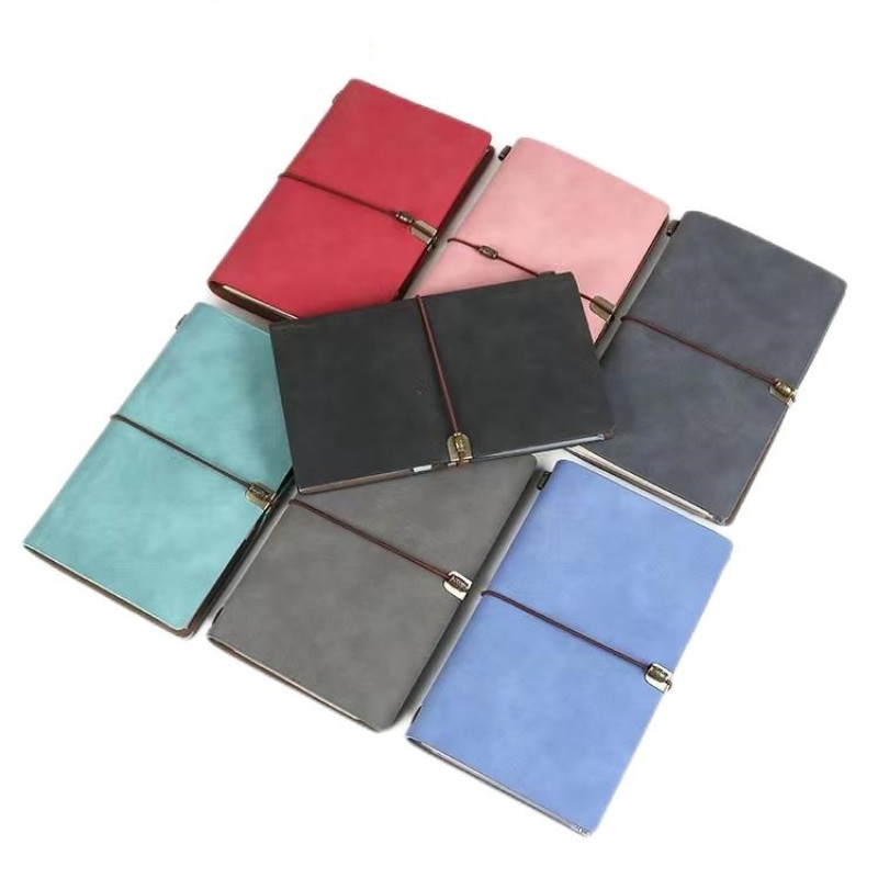Classic PU Leather A6 loose leaf Hardcover  Notebook for business