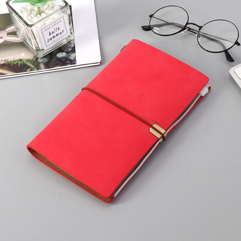 Classic PU Leather A6 loose leaf Hardcover  Notebook for business