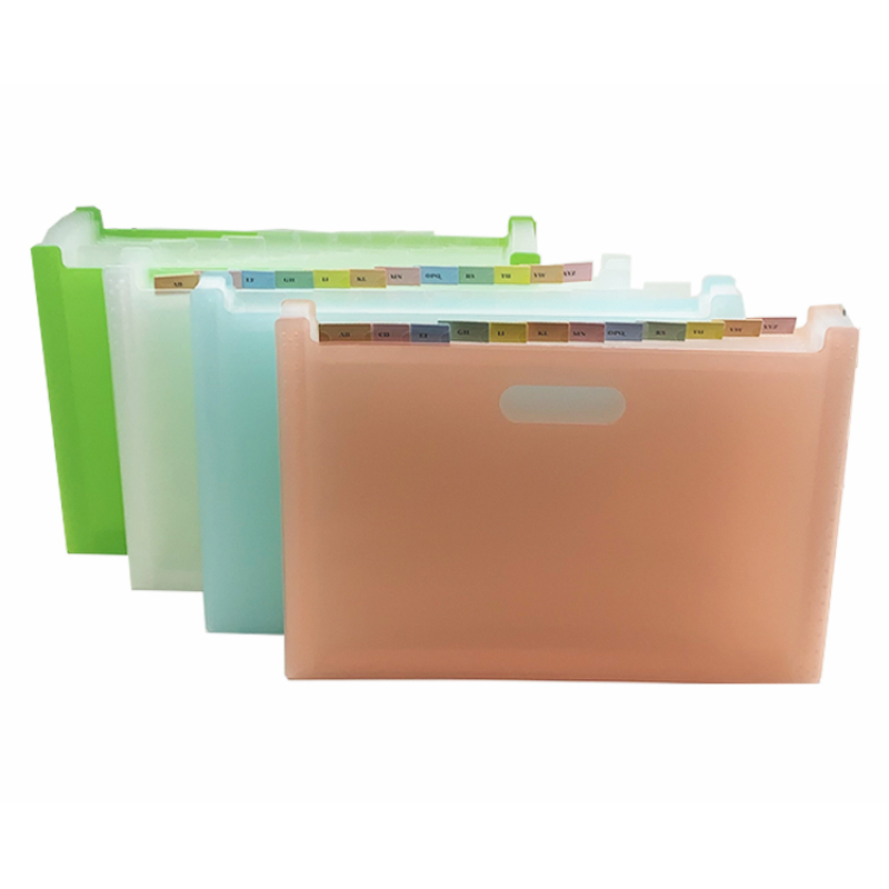 Chinese high quality Frosted plastic A5 mini elastic document wallet expanding file folder