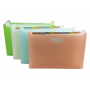 Chinese high quality Frosted plastic A5 mini elastic document wallet expanding file folder