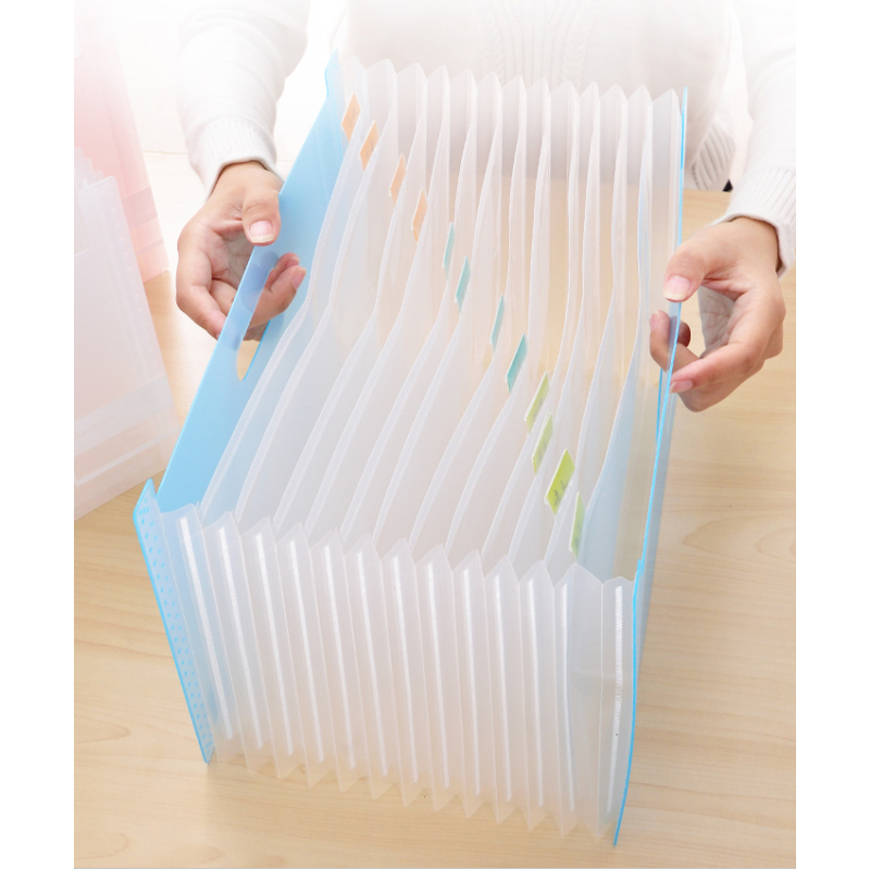 Chinese high quality Frosted plastic A5 mini elastic document wallet expanding file folder
