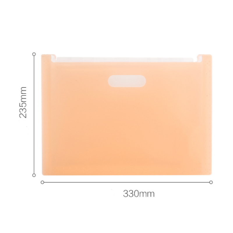 Chinese high quality Frosted plastic A5 mini elastic document wallet expanding file folder