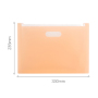 Chinese high quality Frosted plastic A5 mini elastic document wallet expanding file folder
