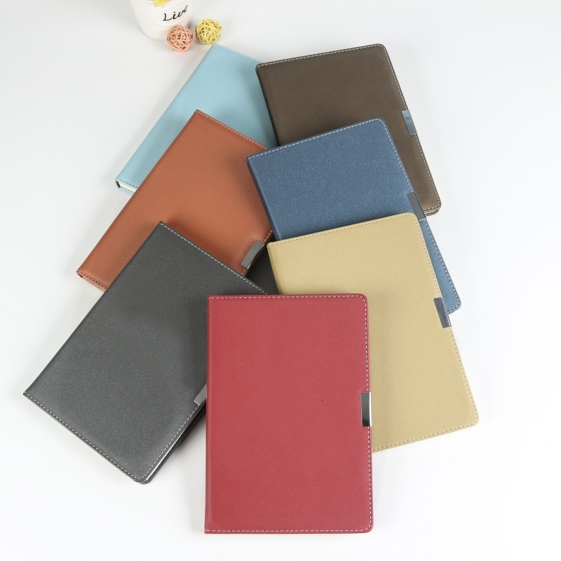 Softcover Leather A5 Notebook Journal Notepad for Business Diary High Quality PU Leather Planner Custom Leather 100 Sheets KH