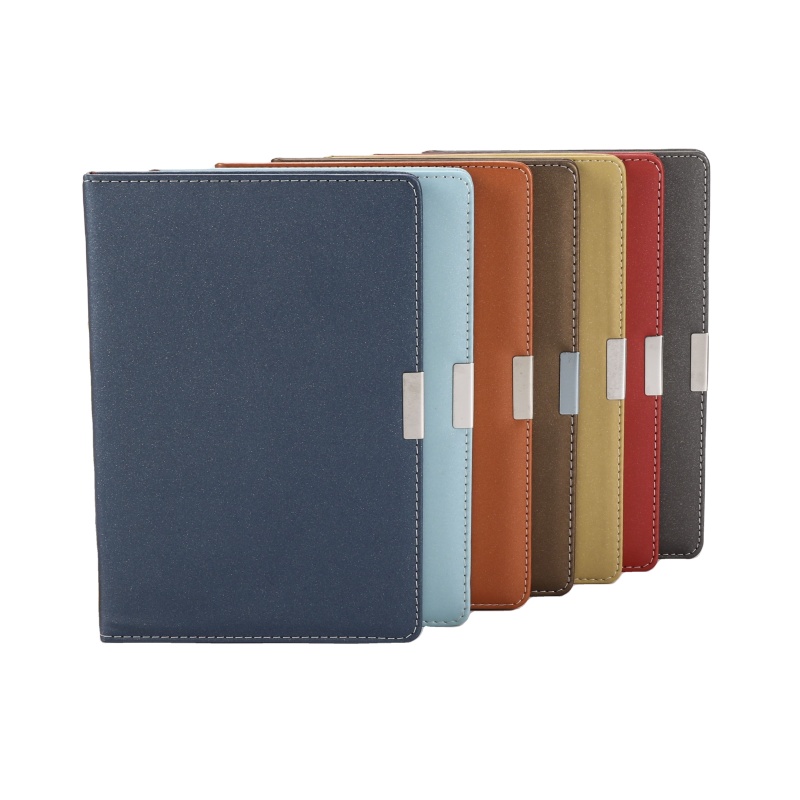 Softcover Leather A5 Notebook Journal Notepad for Business Diary High Quality PU Leather Planner Custom Leather 100 Sheets KH