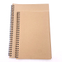Factory Wholesale eco friendly promotional small a4 custom print Kraft paper cover note books