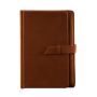 Leather Notebook Cover Organizer ,A5 Notepad  Hardcover Leather Notebook with Phone Pocket Wolf Leather Journal