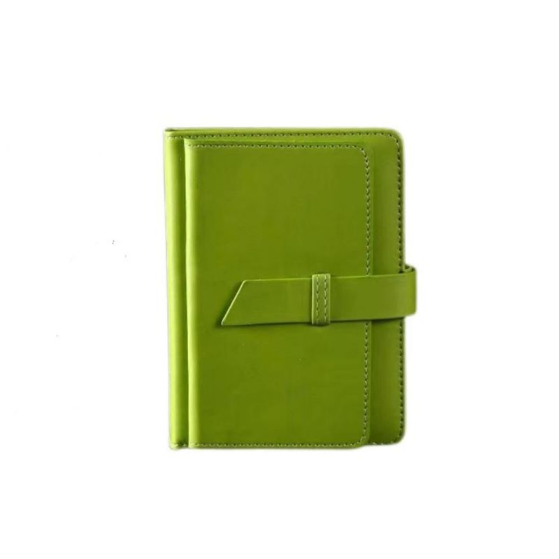 Leather Notebook Cover Organizer ,A5 Notepad  Hardcover Leather Notebook with Phone Pocket Wolf Leather Journal