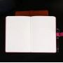 Leather Notebook Cover Organizer ,A5 Notepad  Hardcover Leather Notebook with Phone Pocket Wolf Leather Journal