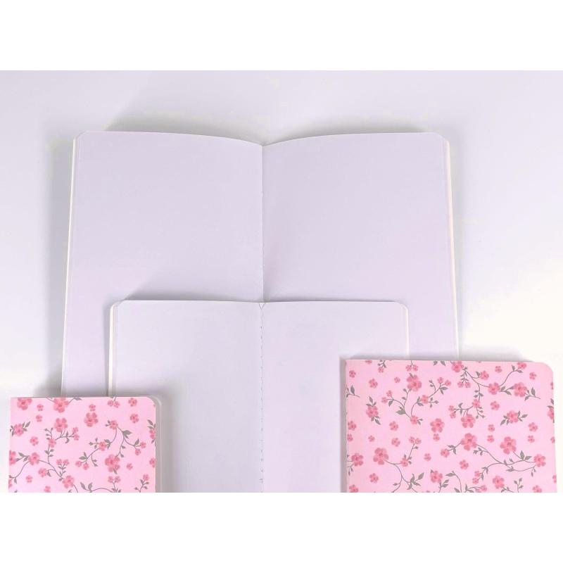 Factory Novel A5 flower pattern cover Sewing notebooks
