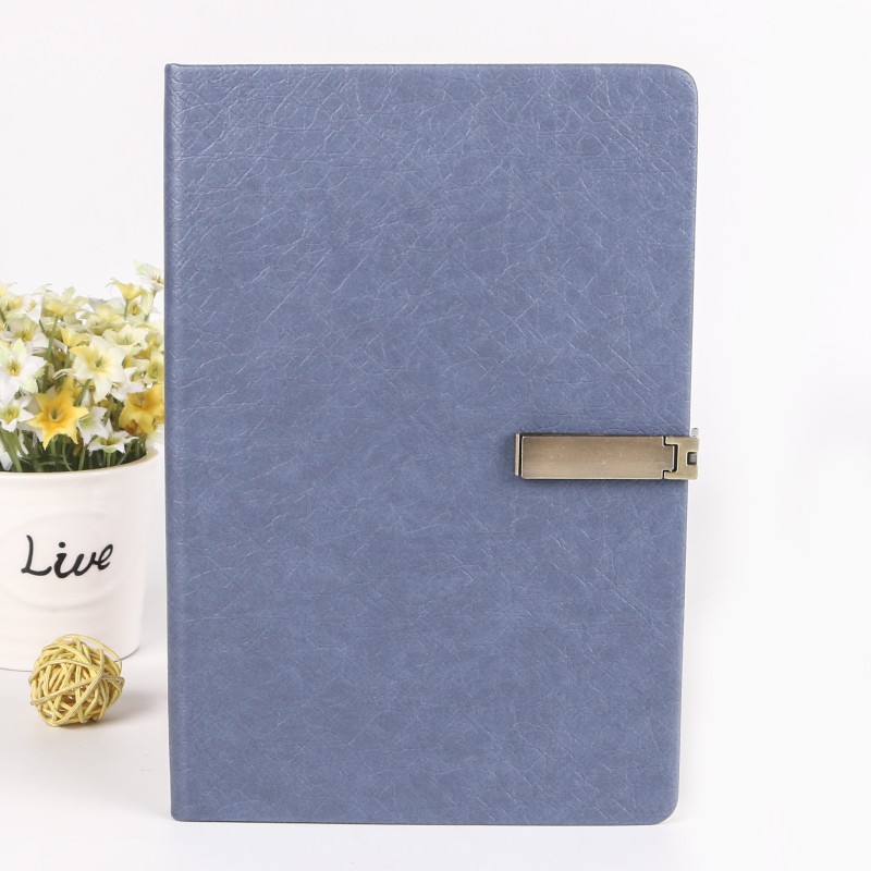 A5 PU Metal buckle notebook simple Thermal Binding notepad for business