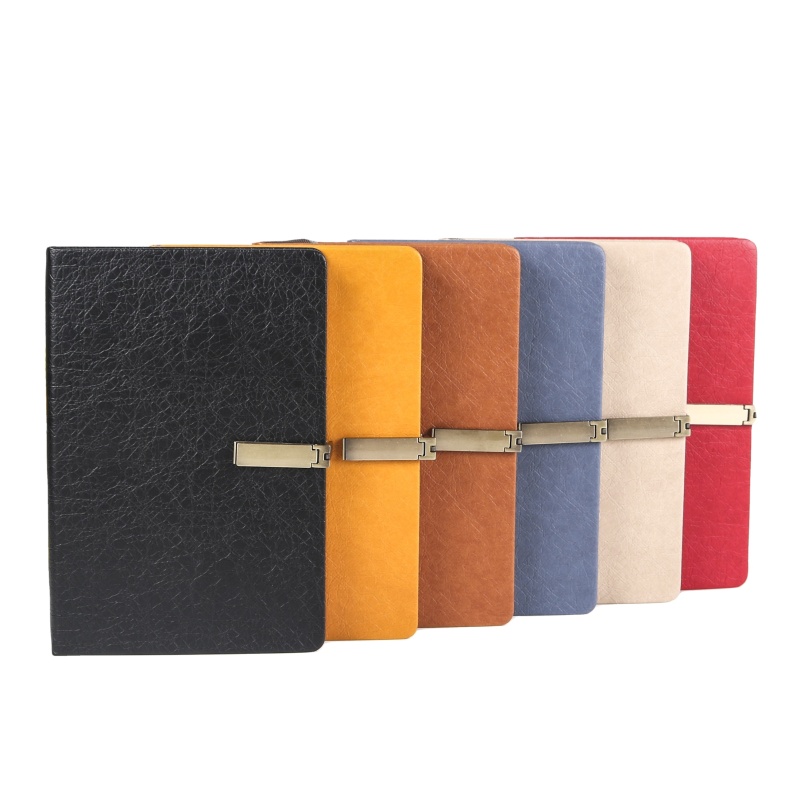 A5 PU Metal buckle notebook simple Thermal Binding notepad for business