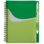 spiral  notebook A5 with pp cover  and pen custom printing color notebook