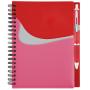 spiral  notebook A5 with pp cover  and pen custom printing color notebook